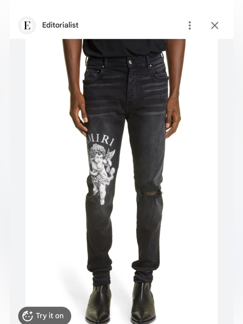 AMIRI Cherub Ripped Skinny Jeans Men’s Sz 34